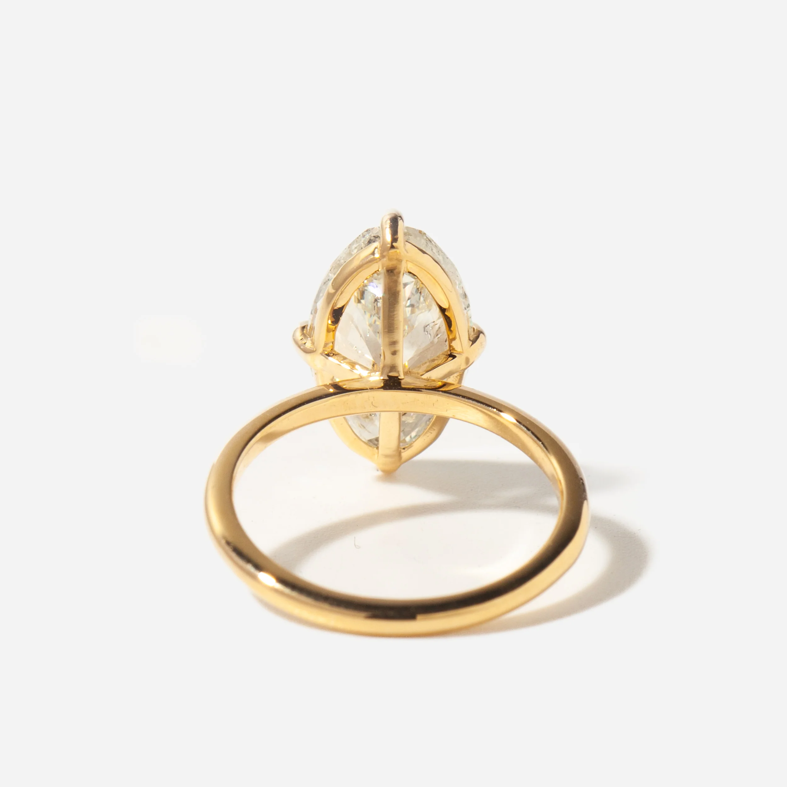 4.42 ct Antique Moval Coursiere Ring - Image 4