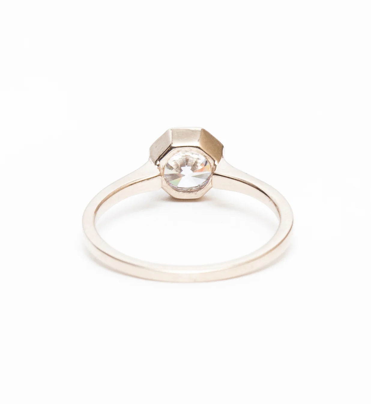 Allium Octad Diamond Ring with Notch - Image 4