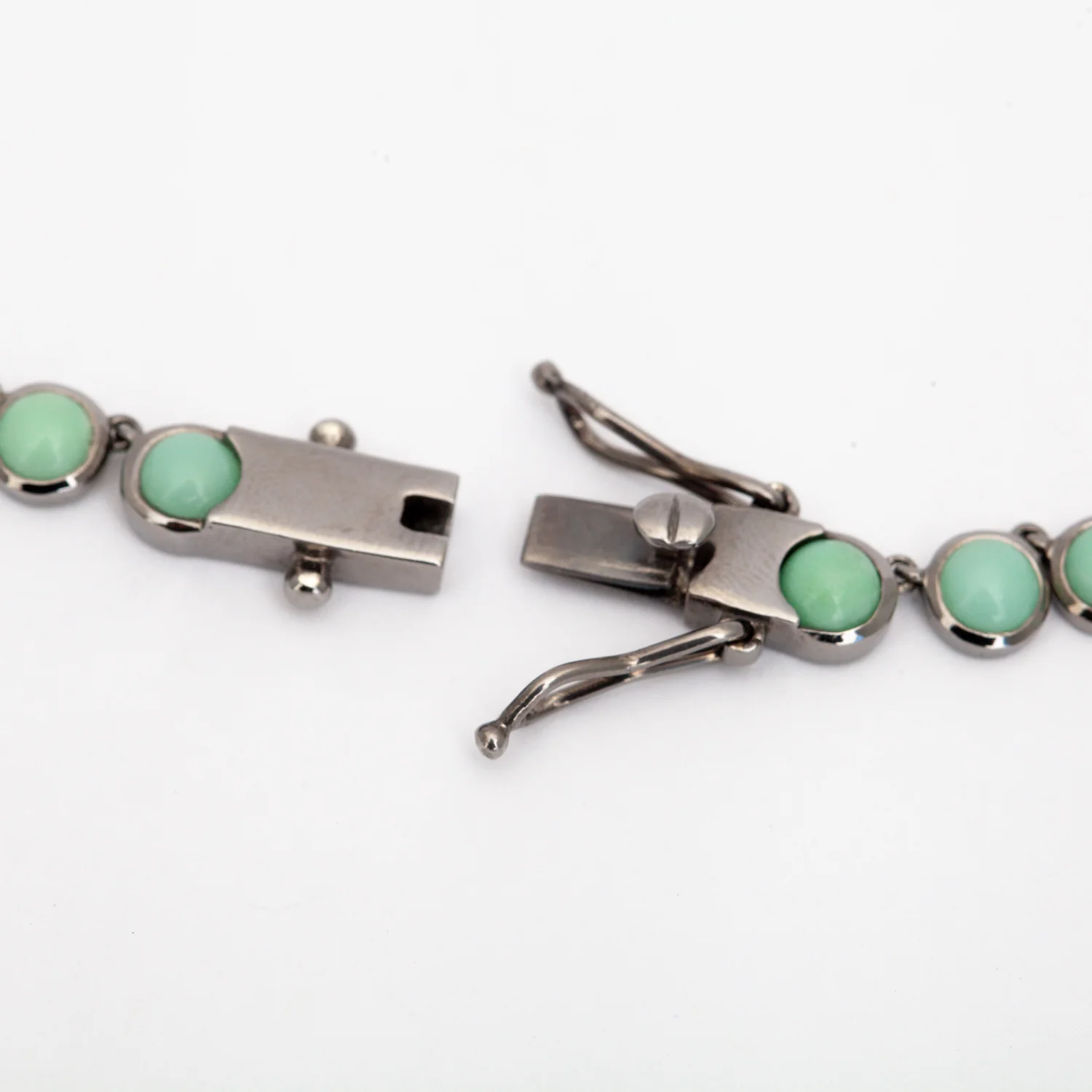 Chrysoprase Mini Dot Riviere Necklace - Image 3