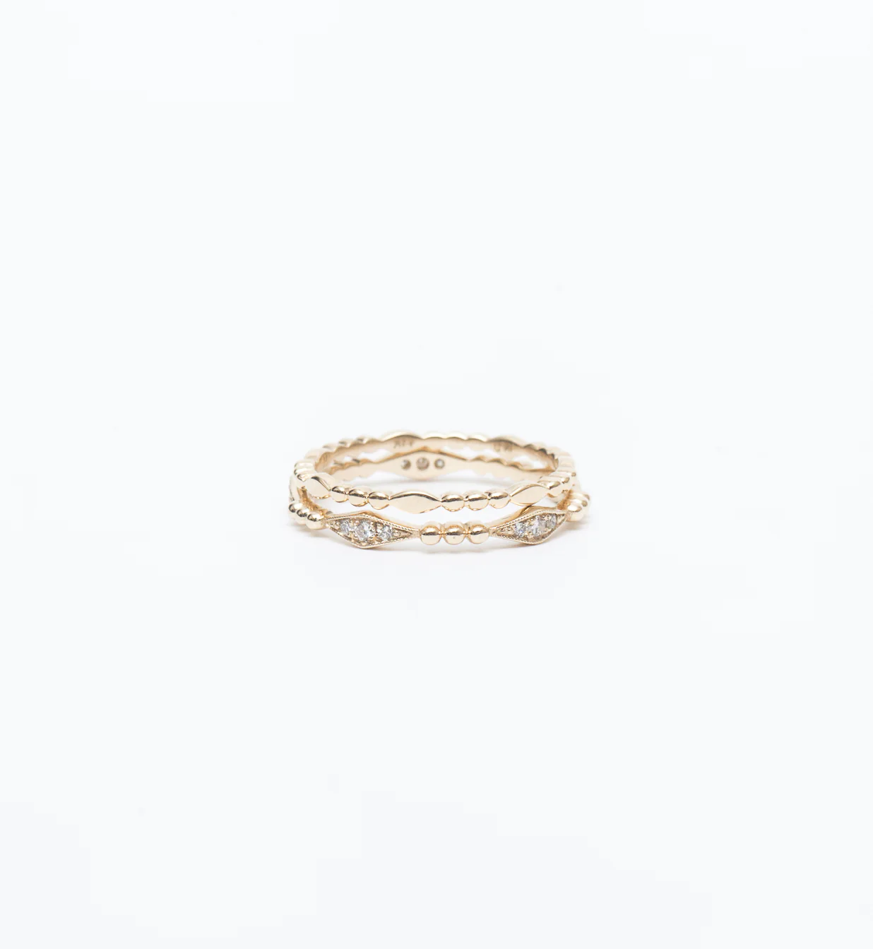 Gold Marquise Beaded Band - Image 3