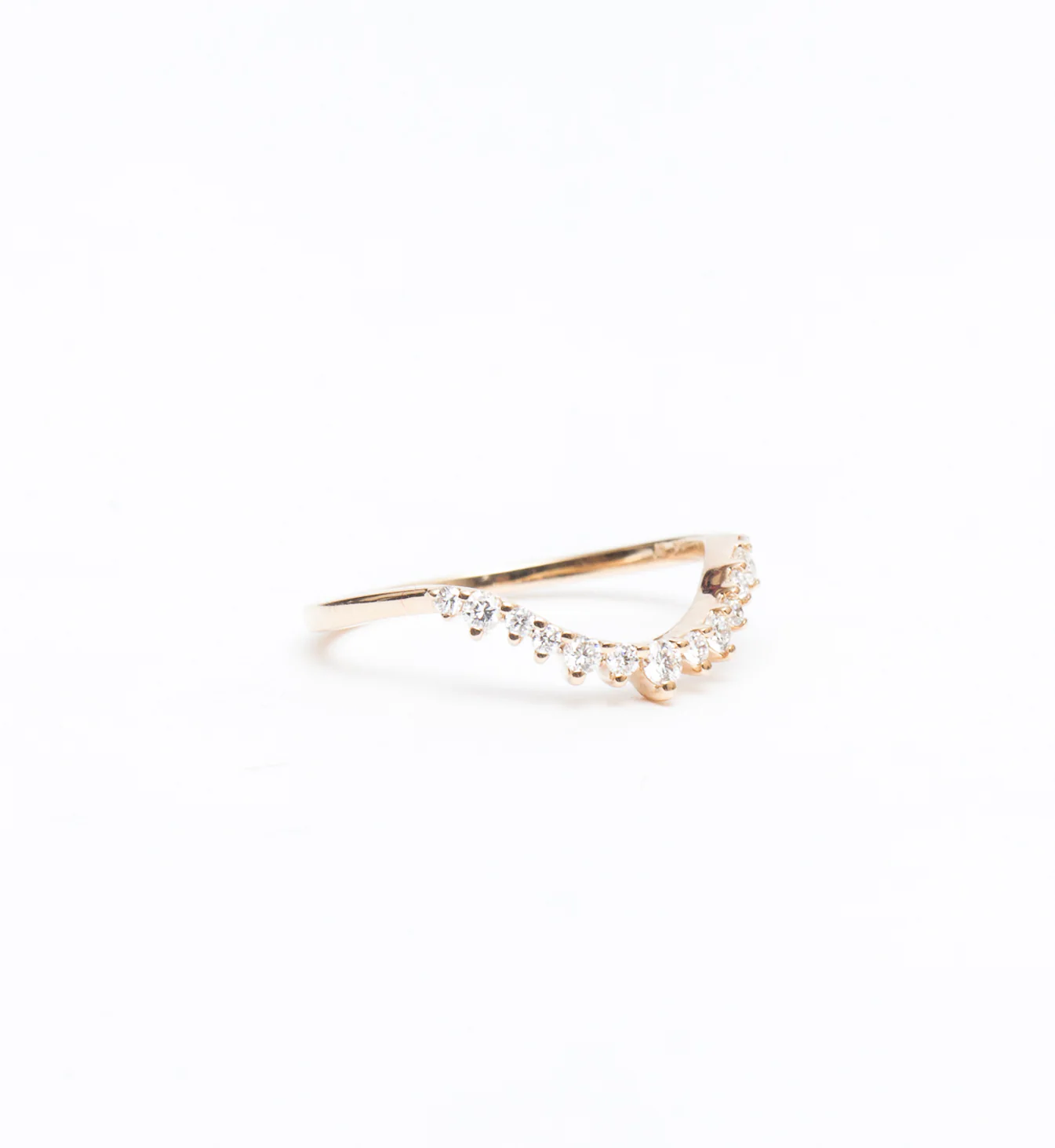 White Diamond Celestine Curve Band - Image 3